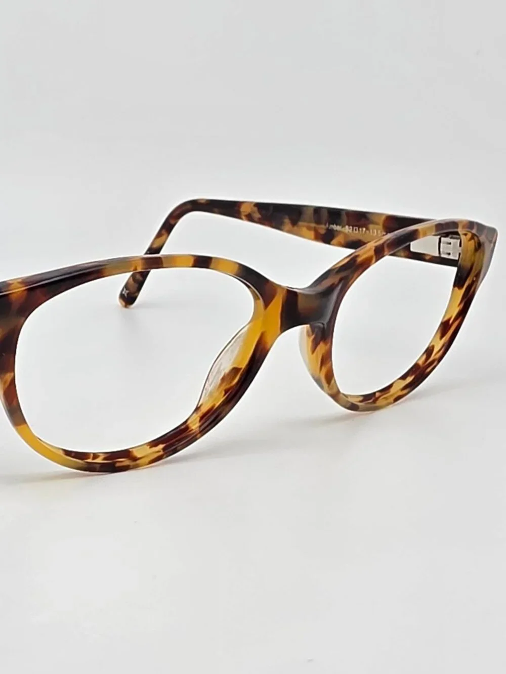 Nicole Miller Collection At First Sight Amber Tortoise Eyeglasses Frame w/ Case